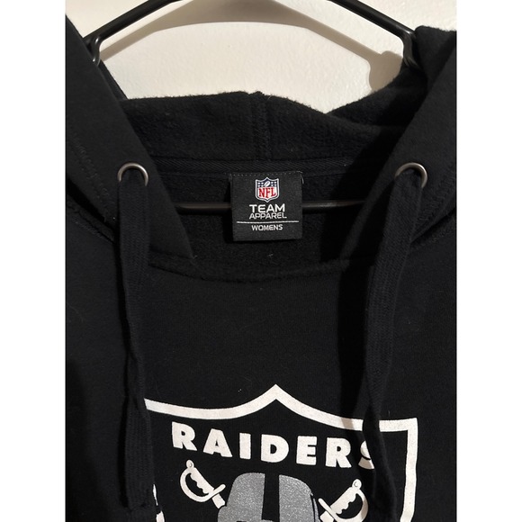 NFL Team Apparel Womens Las Vegas Raiders Hoodie Black XL Pullover Sweatshirt - Picture 2 of 5